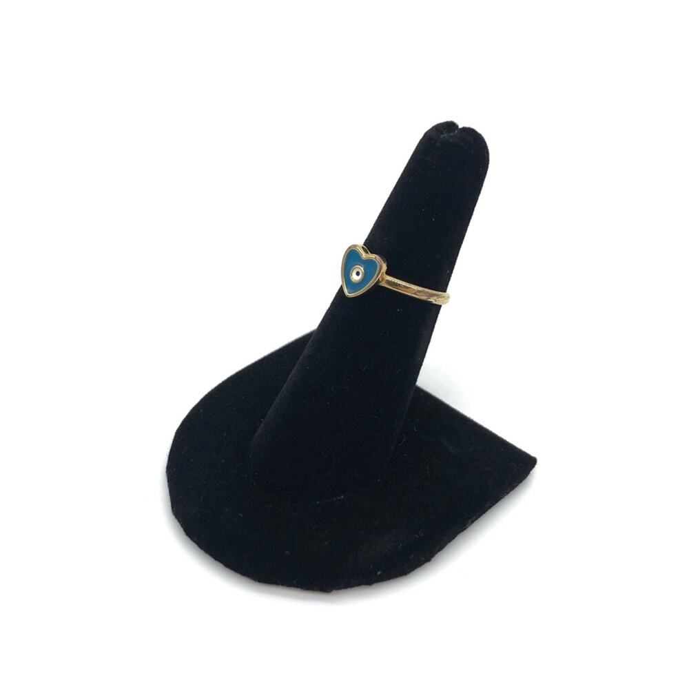EVIL EYE Sterling Ring Blue Gold